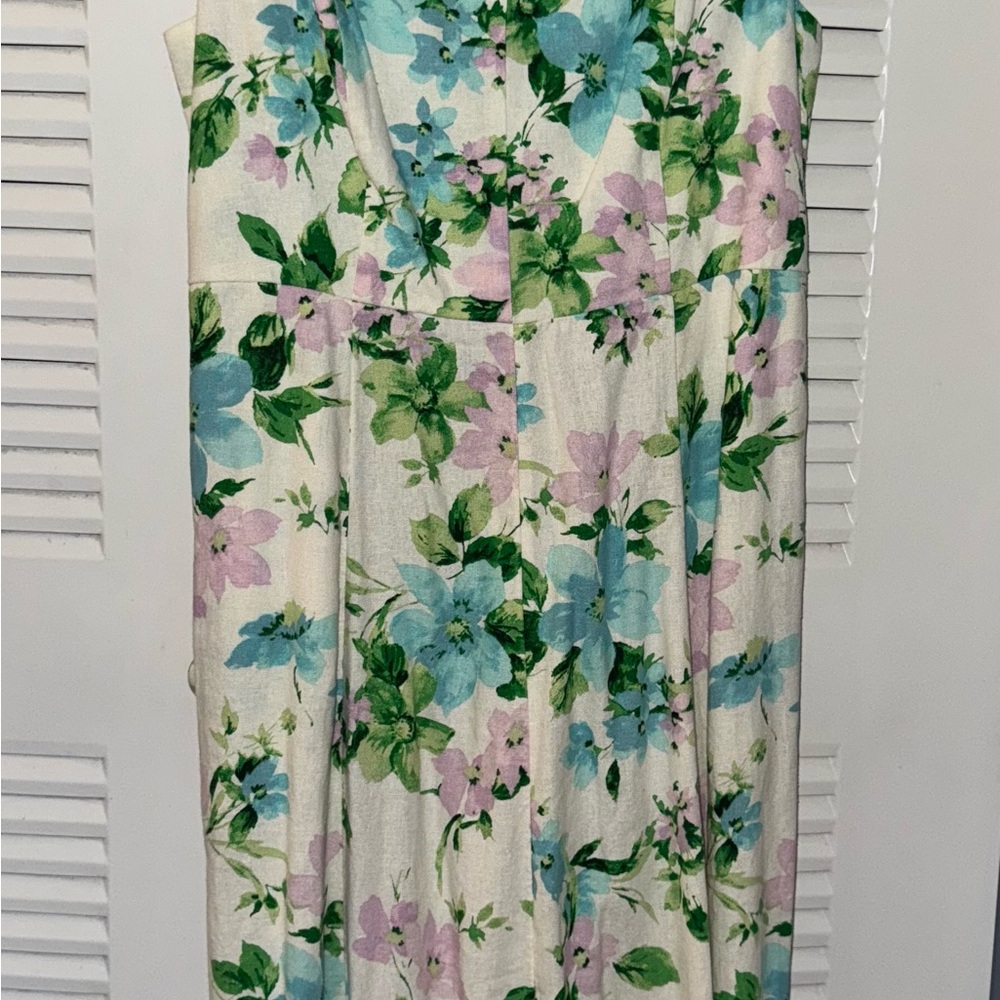 Old Navy Floral Maxi Dress - Blue, Green, Pink